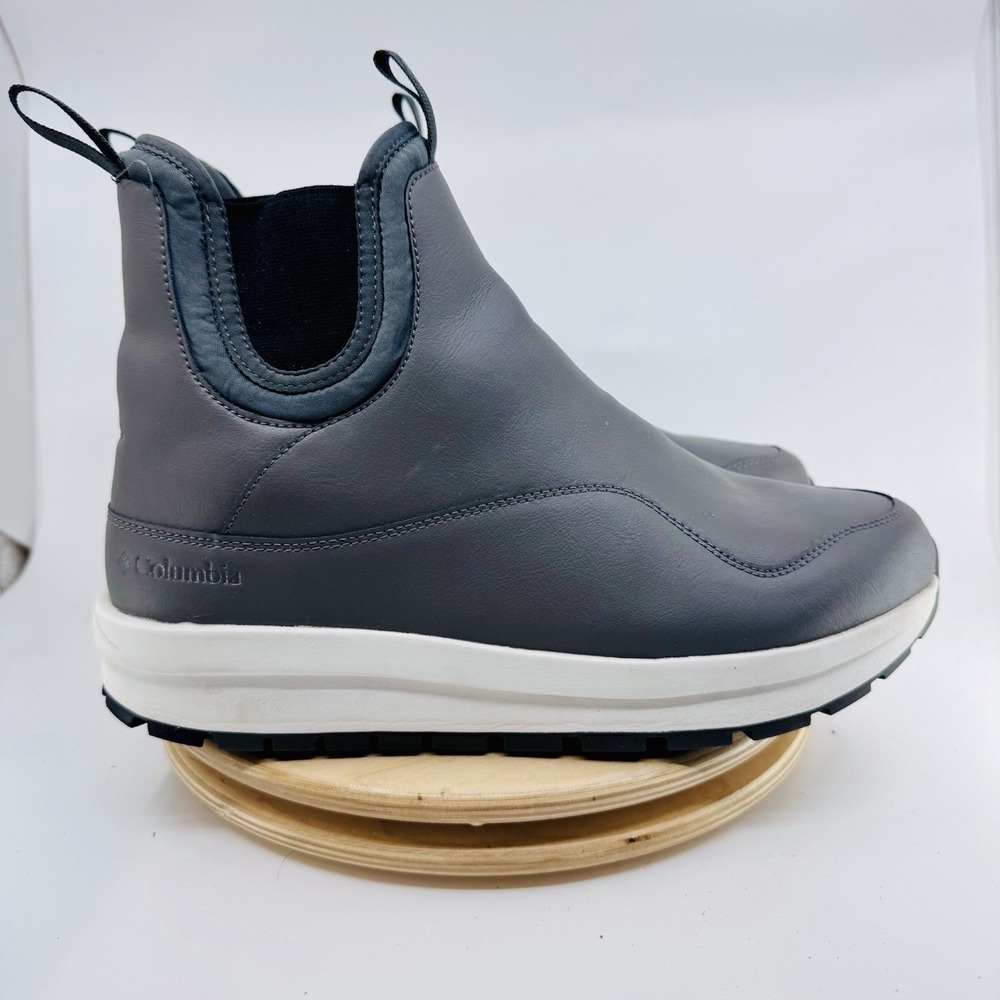 Columbia Moritza Chelsea Boots Womens 12 Gray Waterproof Slip On Winter Shoes
